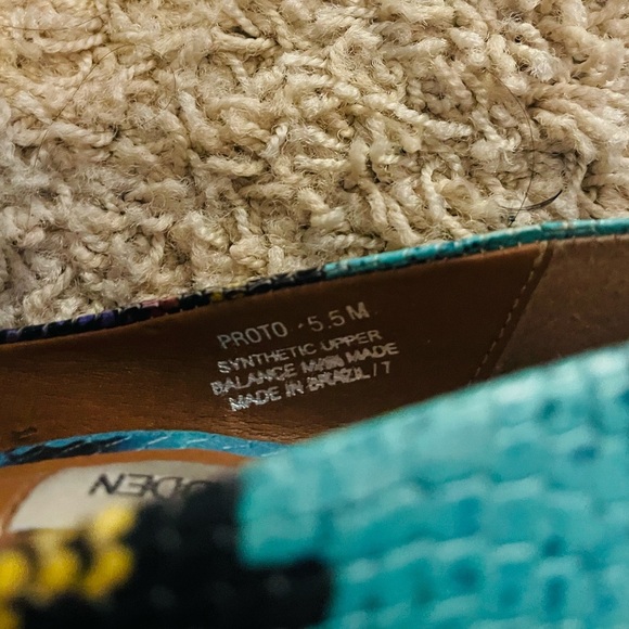 Steve Madden Snakeskin Stiletto Heels Womens Size 5.5 Multicolor Pre owned - Picture 6 of 6